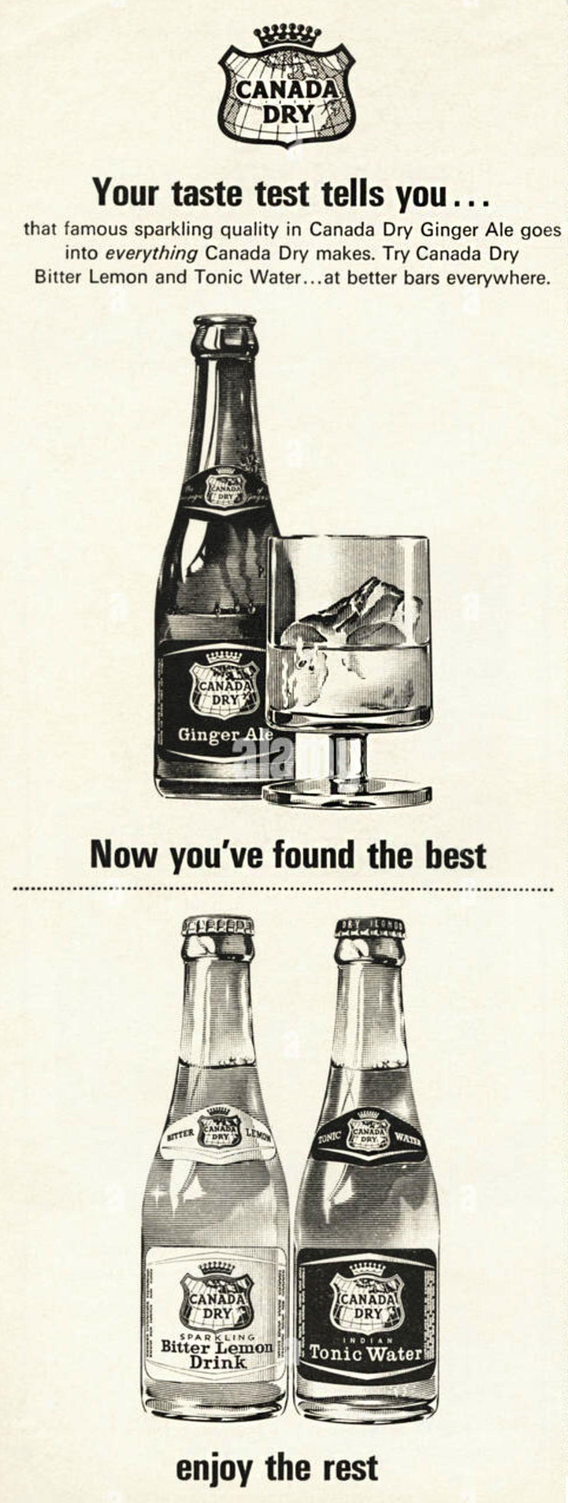 historical ad for Canada dry